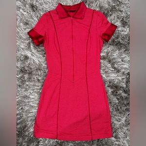 Betsey Johnson VINTAGE hot pink gingham WAITRESS dress! Women’s size medium